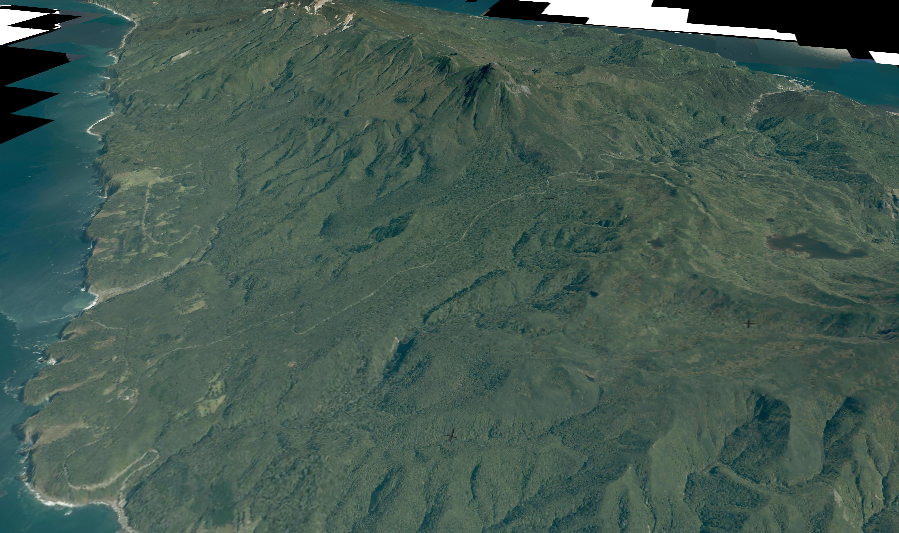 知床硫黄山の3D画像