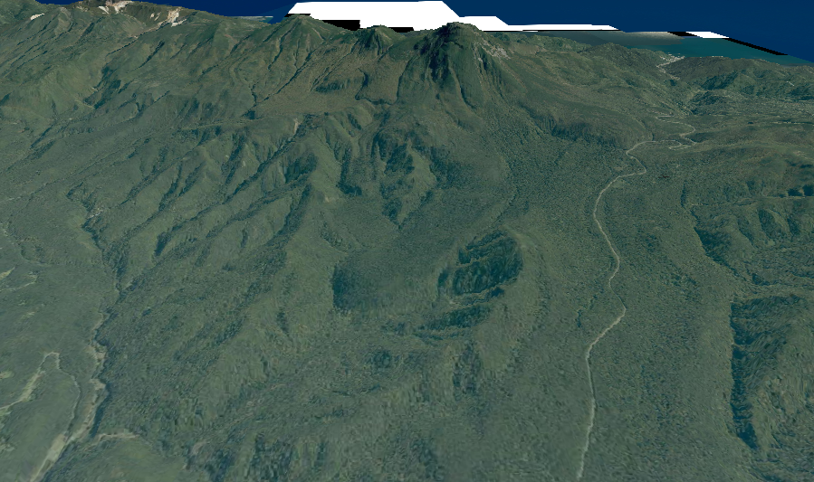 知床硫黄山山頂付近の地質