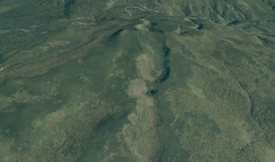 天頂山の山頂付近