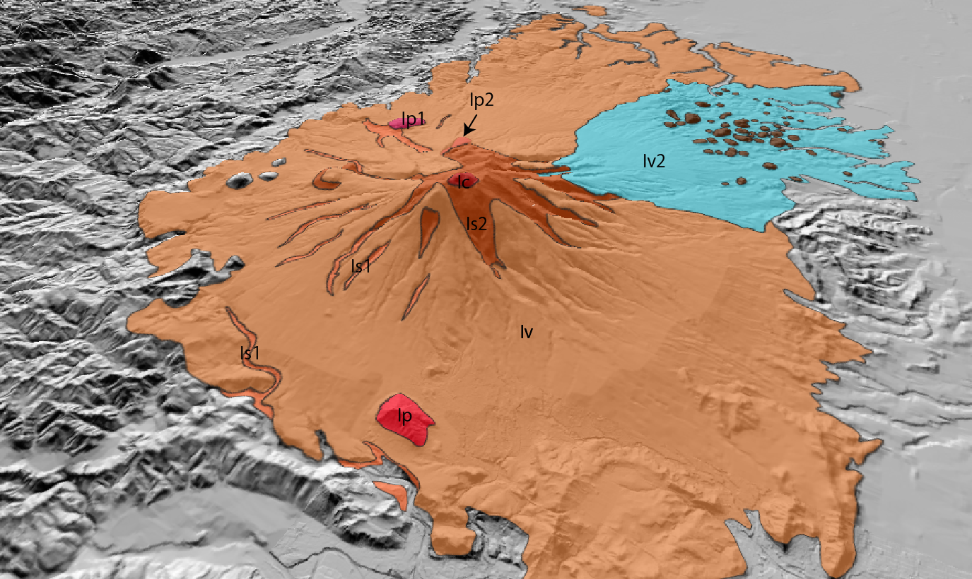 岩木山の3D地質図