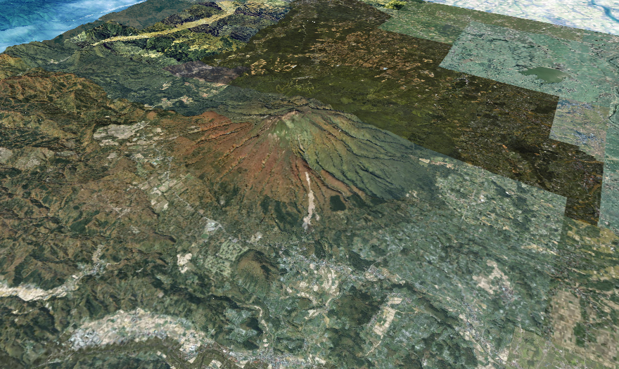 岩木山の3D画像