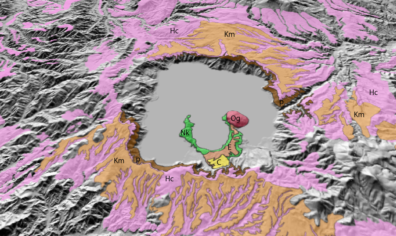 十和田の3D地質図