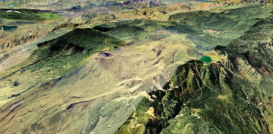 吾妻山の3D画像