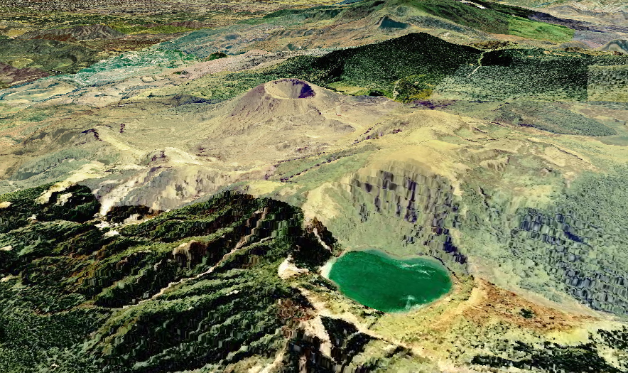 吾妻山の3D画像
