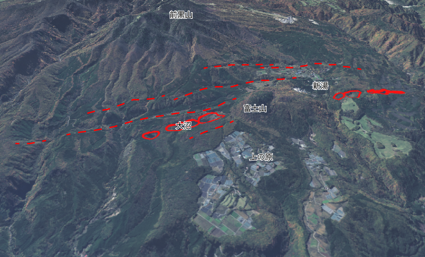那須岳の3D画像