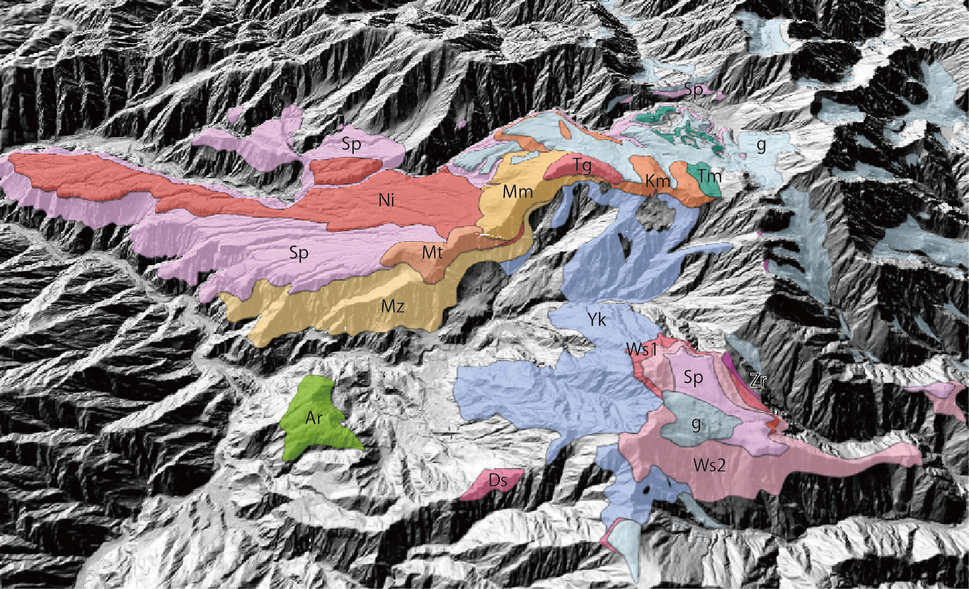 弥陀ヶ原の3D地質図