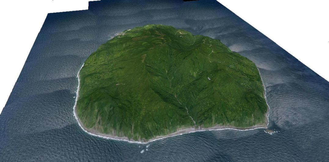 御蔵島の3D画像
