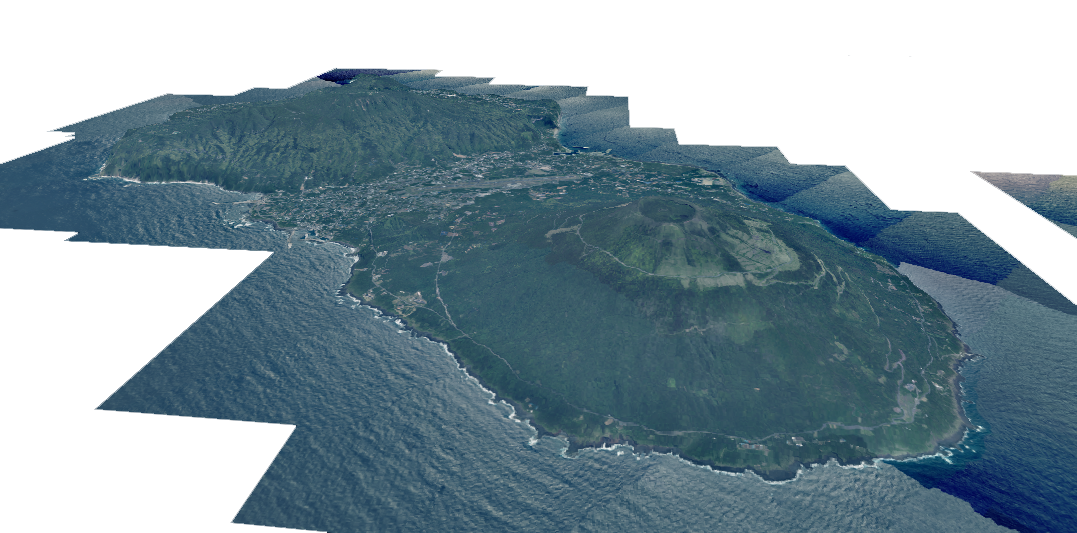 八丈島の3D画像