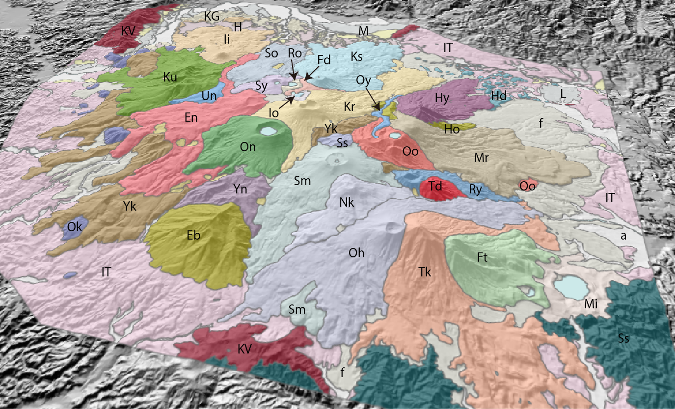 霧島山の3D地質図