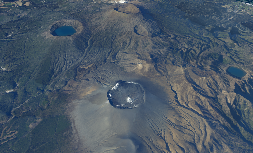 霧島山の3D画像